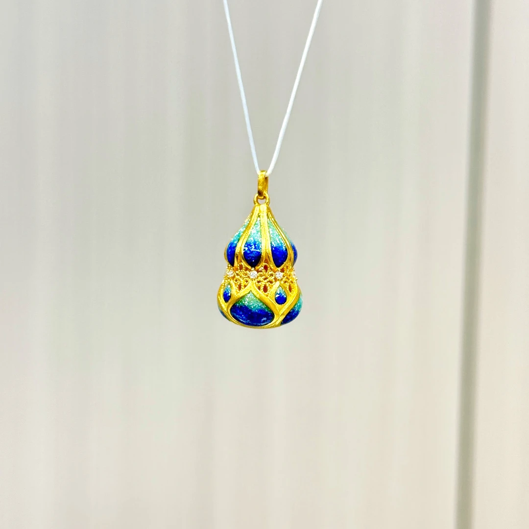 A足金999古法葫芦挂坠（不含绳）A1127001