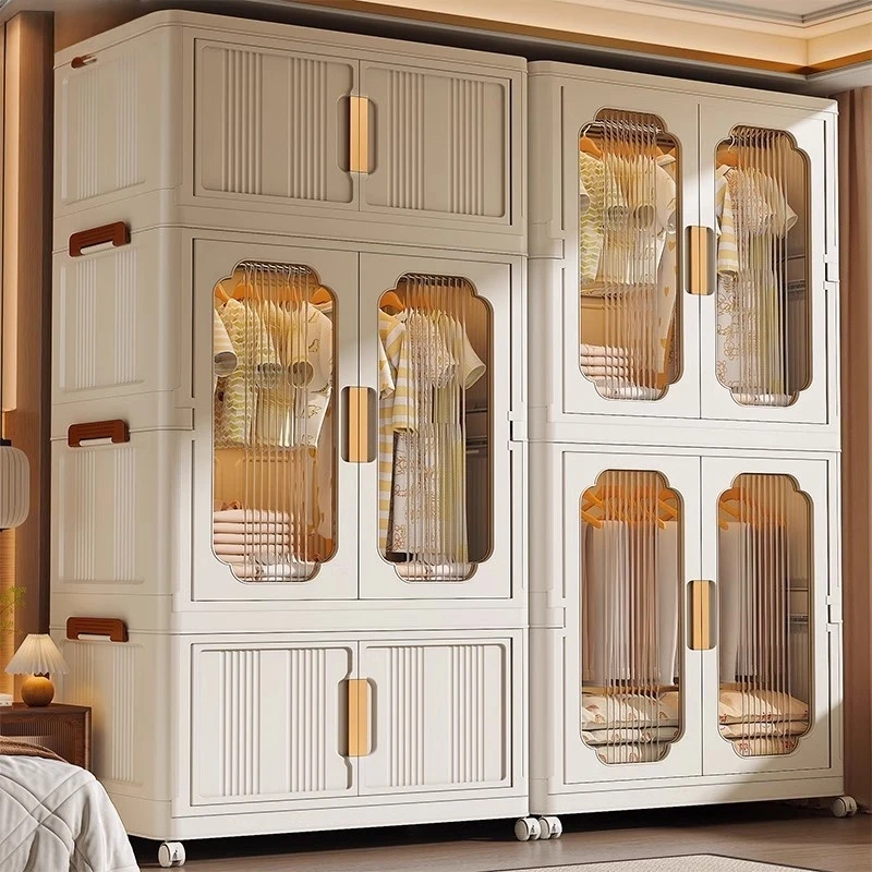 衣柜出租房专用衣服收纳柜简易衣橱儿童卧室家用衣物收纳整理柜