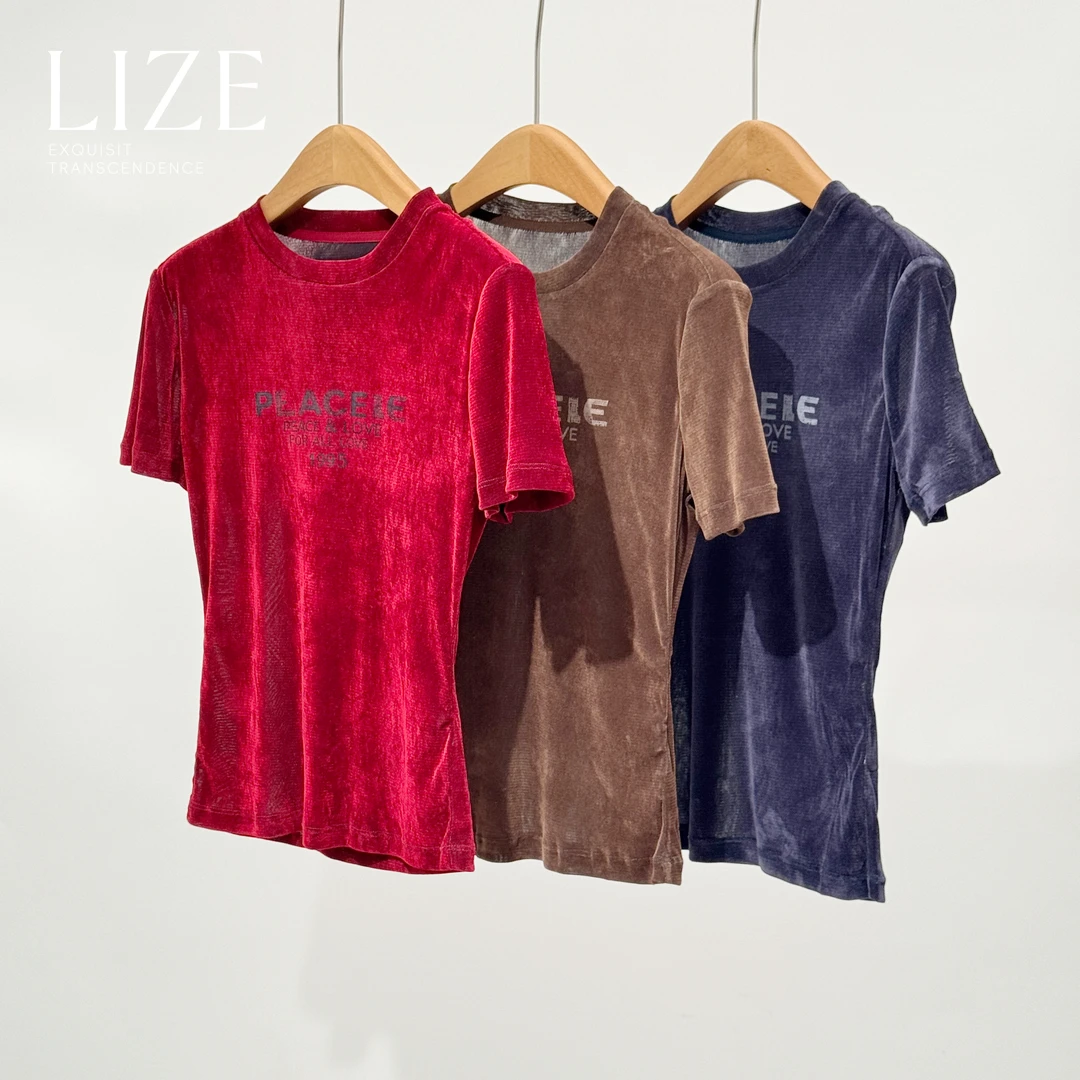 LIZE【迷雾T-L0726】雾感面料短袖T恤