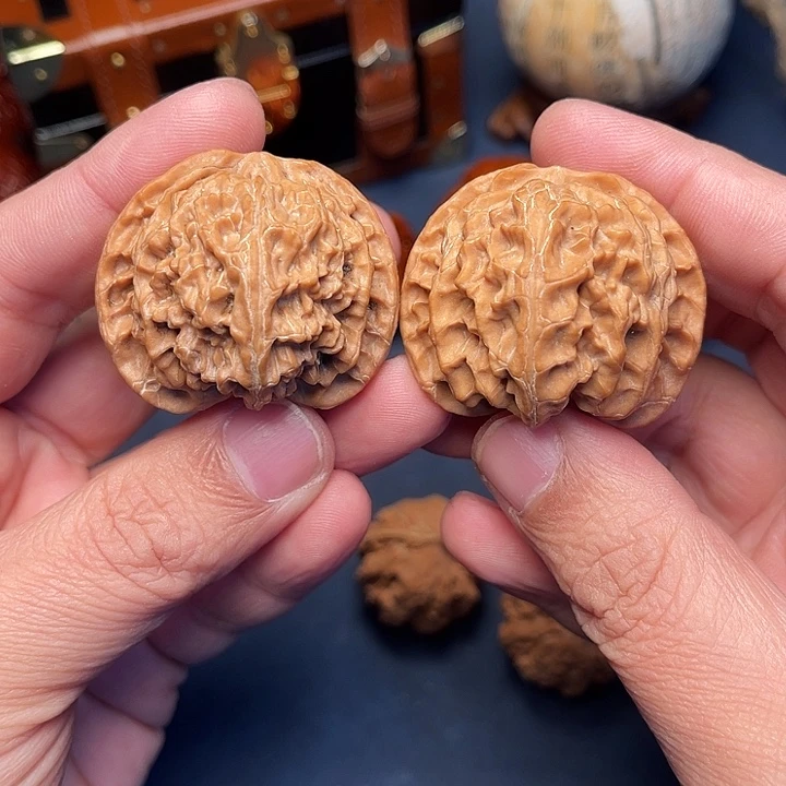 文玩核桃把件40苹果园