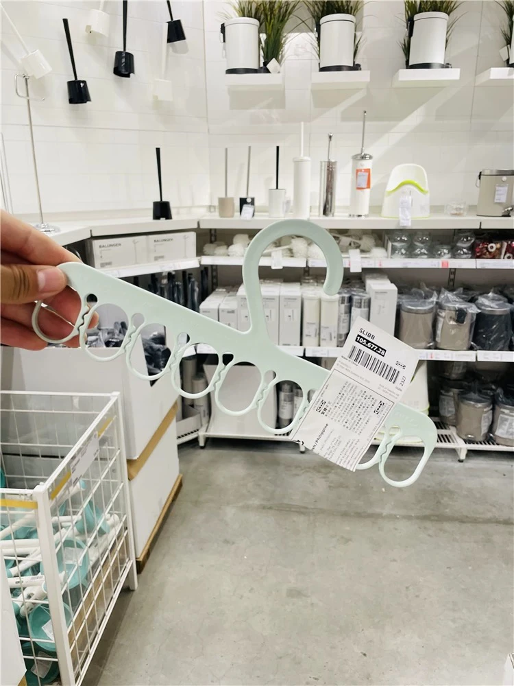 正品IKEA宜家斯利波八齿袜夹多功能晾衣架挂衣架家用耐用国内代购