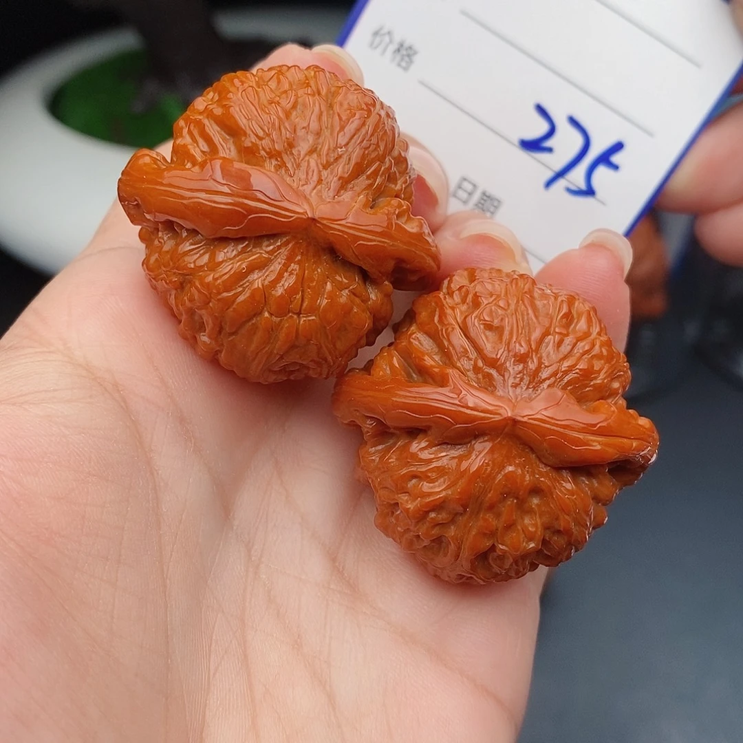 把件文玩核桃38闷白275