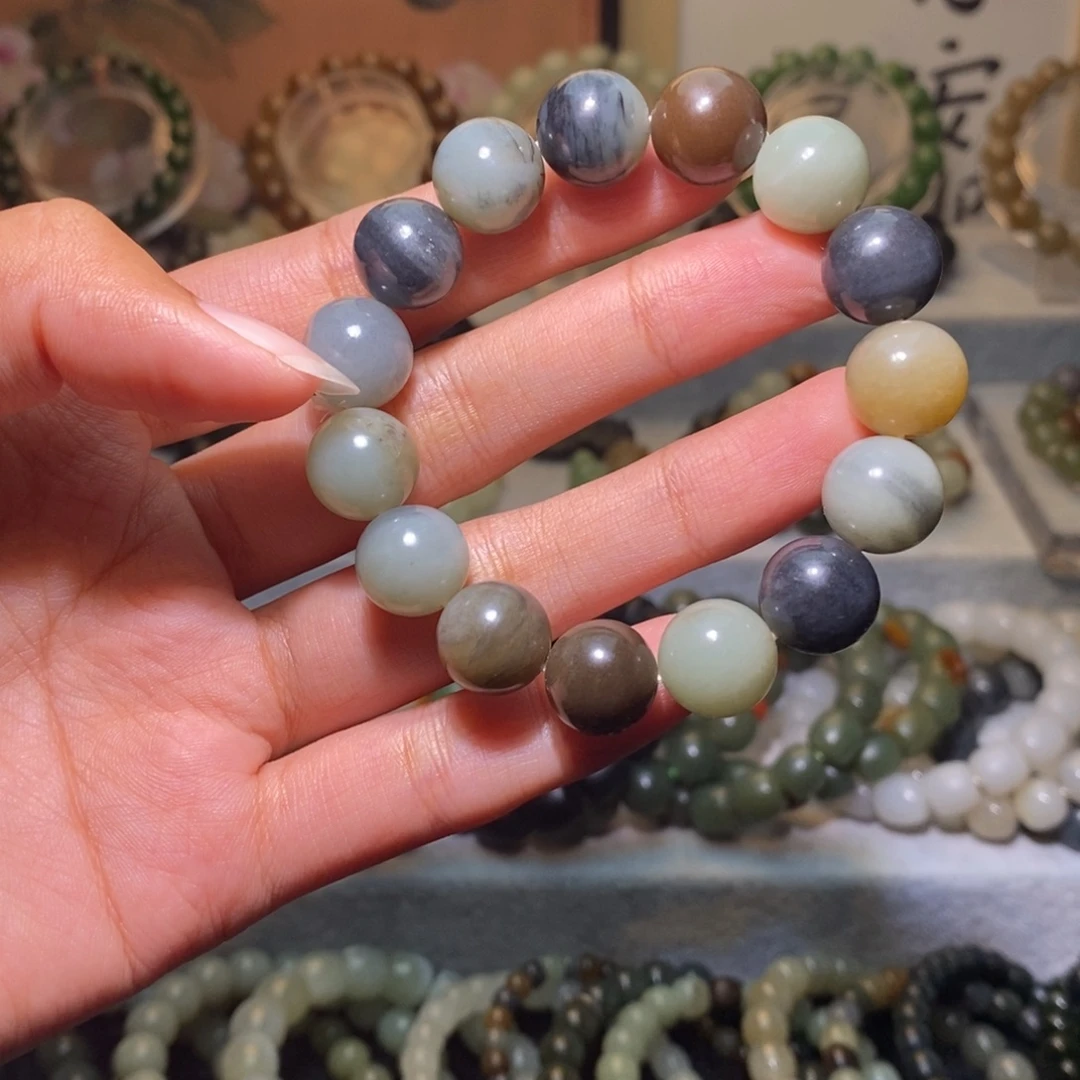 仨***宝手链未镶嵌和田玉