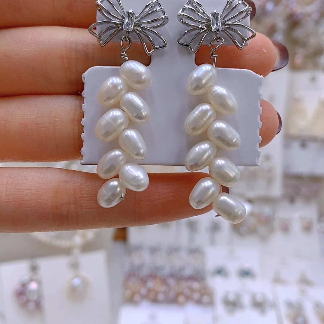 颈饰银S925镶嵌淡水珍珠