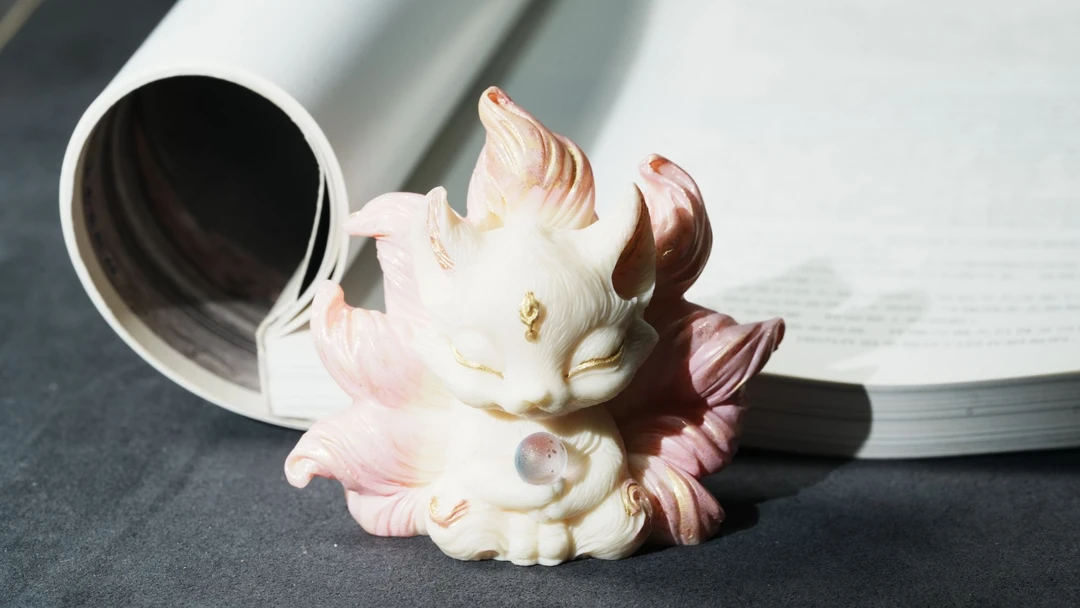 象牙果摆件九尾狐