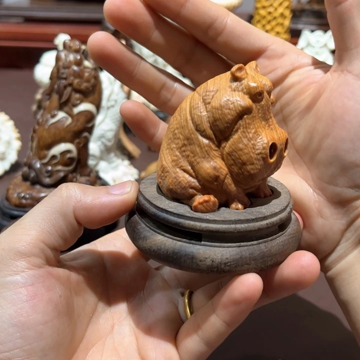 木湿**家木雕工艺香炉工艺