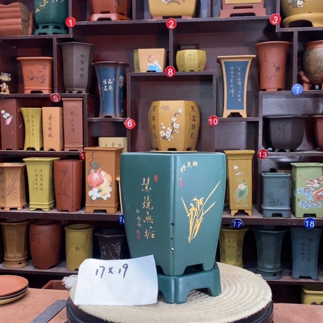 紫砂艺术紫砂花盆