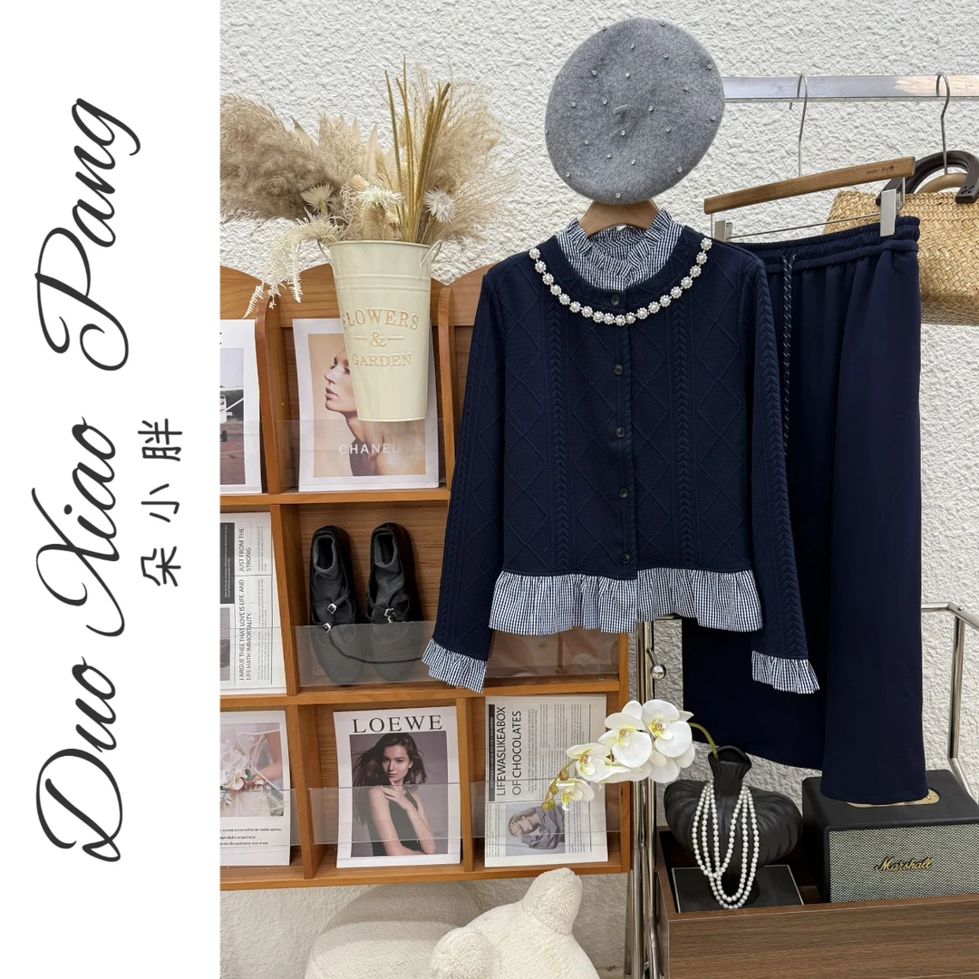 加大加宽秋季新款拼接女款显瘦重工遮肚子上衣83008