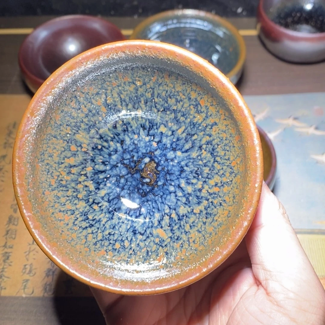 ****友建盏龙窑柴烧手工
