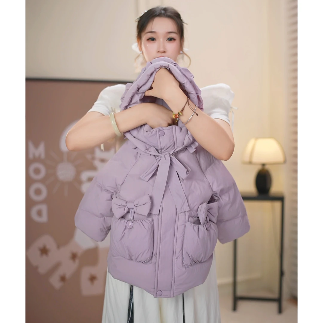 三防2025冬季新款女儿童90白鸭绒中长款羽绒服女小童连帽假一罚十