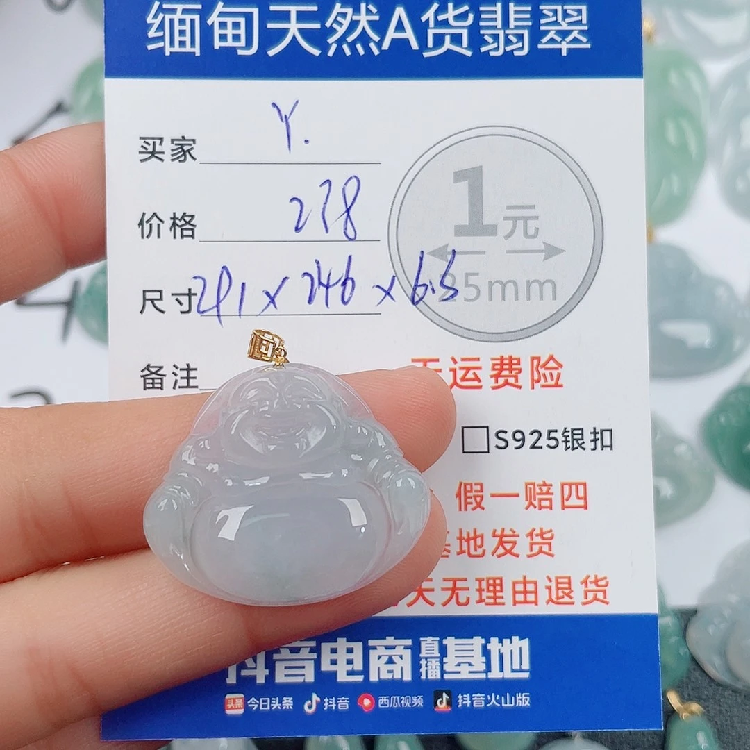 Y***ㅤ翡翠18K金镶嵌颈饰翡翠