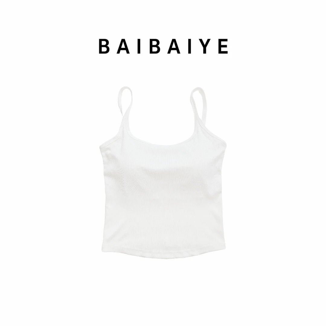 质感露背吊带背心【BAIBAIYE】Z25FS049