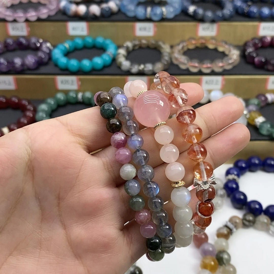 水晶手链未镶嵌四条