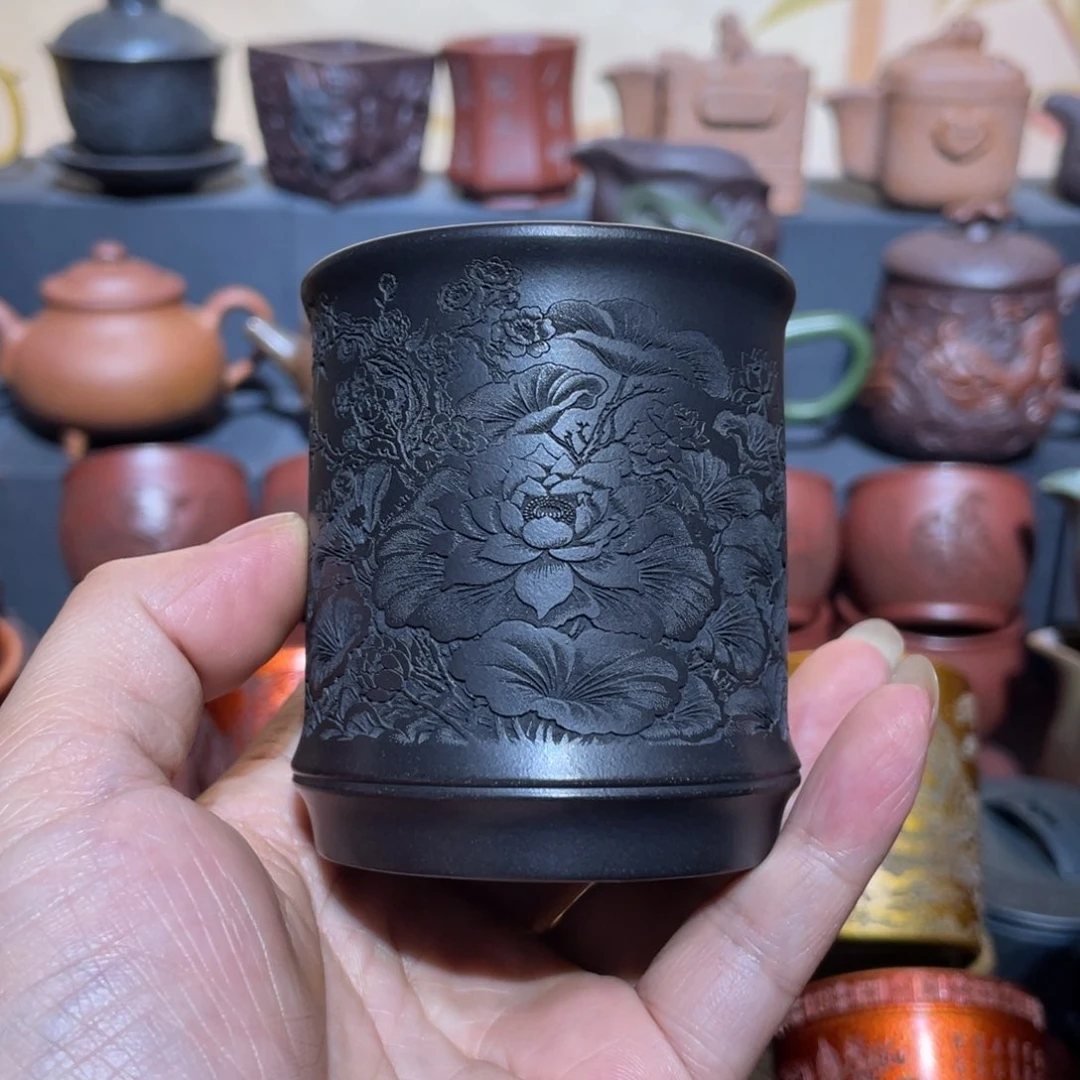 原矿紫砂手工主人杯
