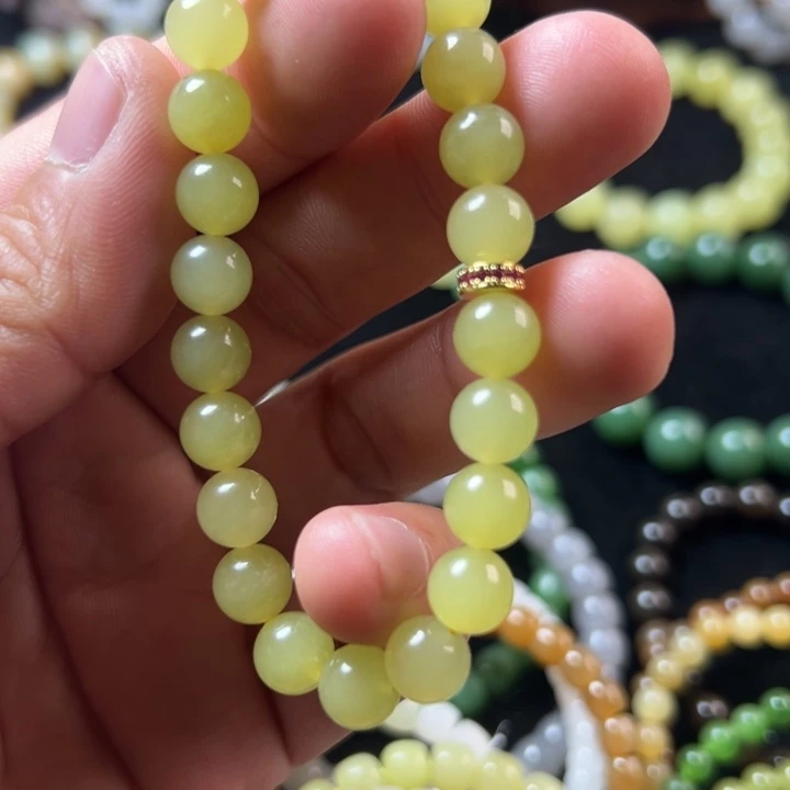 临***涛和田玉（糖玉）未镶嵌手串