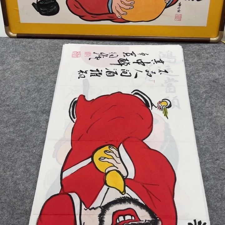 国画手绘禅意画一物一拍