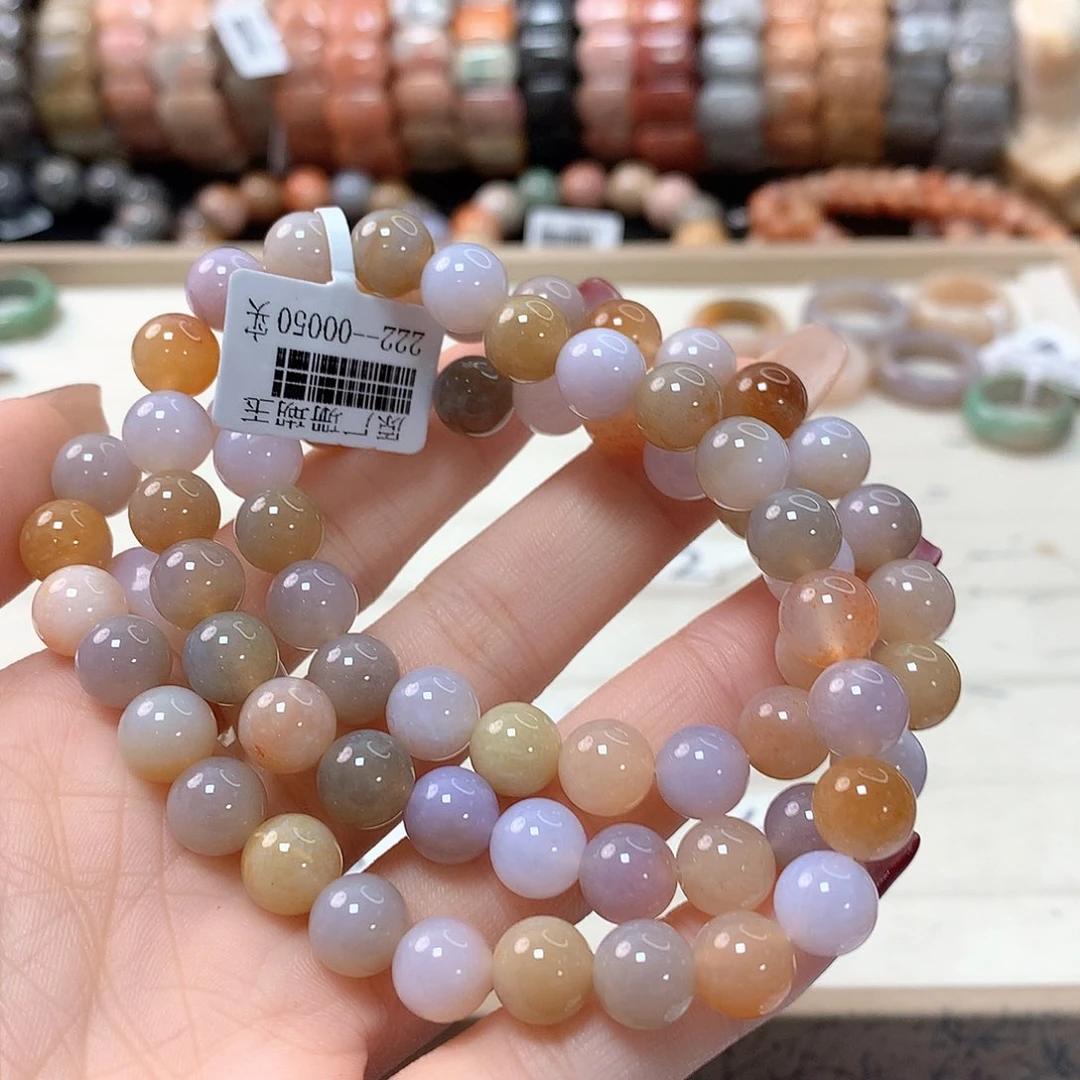 硅化珊瑚（珊瑚玉）手链未镶嵌霜*740