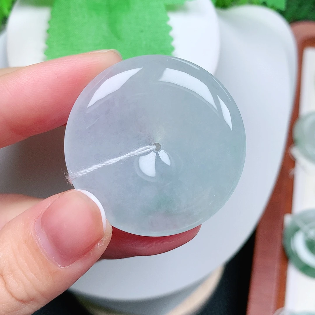 翡翠未镶嵌颈饰平安37-6.2