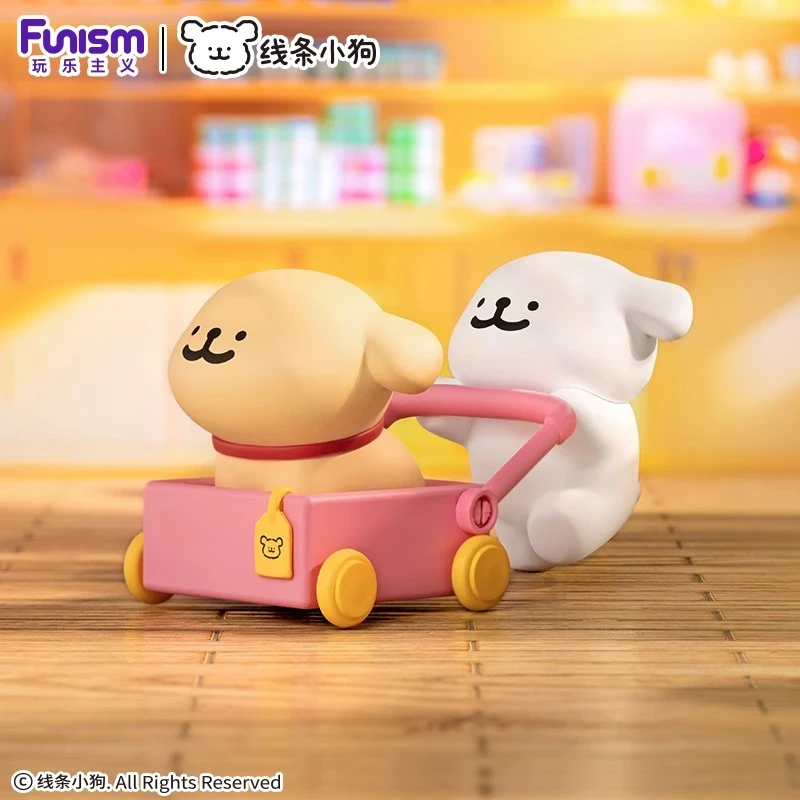 YoYo【拆盒】线条小狗欢乐连连手办摆件 系列潮玩盲盒代拆
