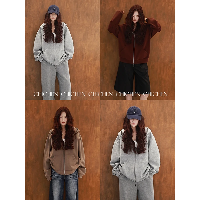 CHICHEN-帅是一种感觉-双拉重工长袖卫衣外套