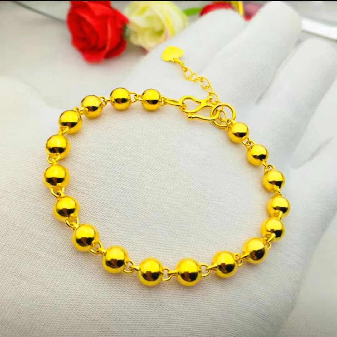 合金手链 【 珠 珠 手 链 】女 款 金 色 时 尚 百 搭 光 珠 经典款