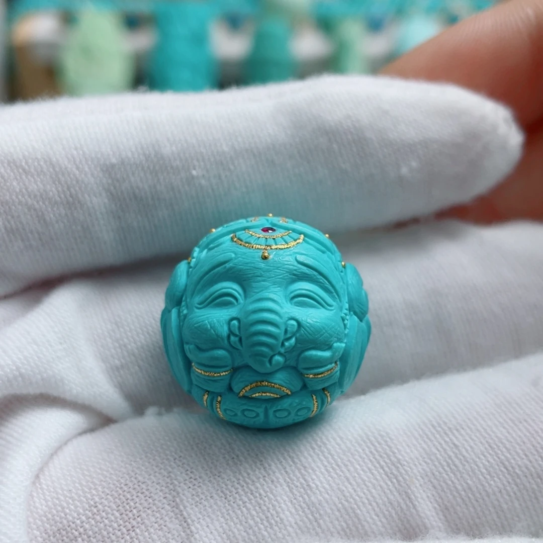 未镶嵌绿松石珠宝奇石