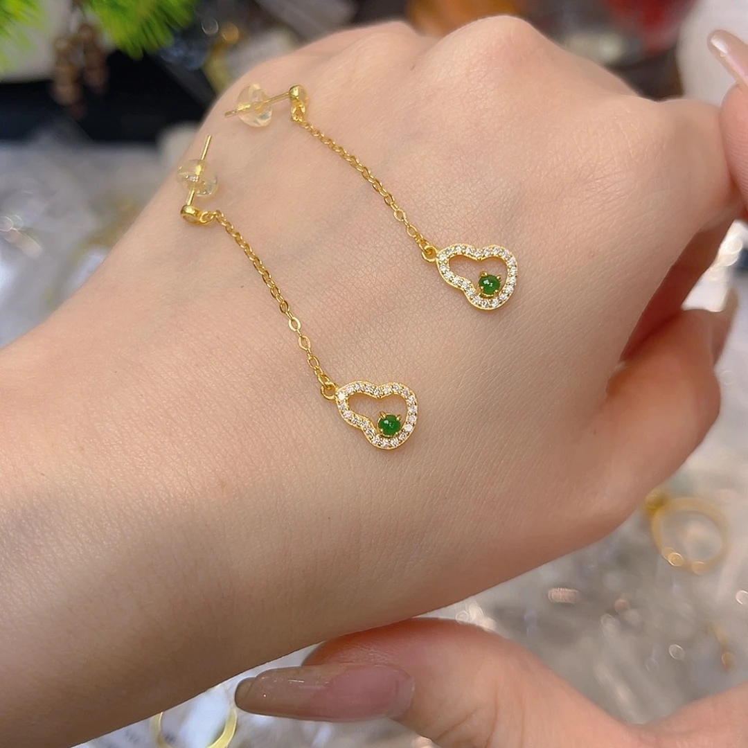 翡翠银S925镶嵌手链