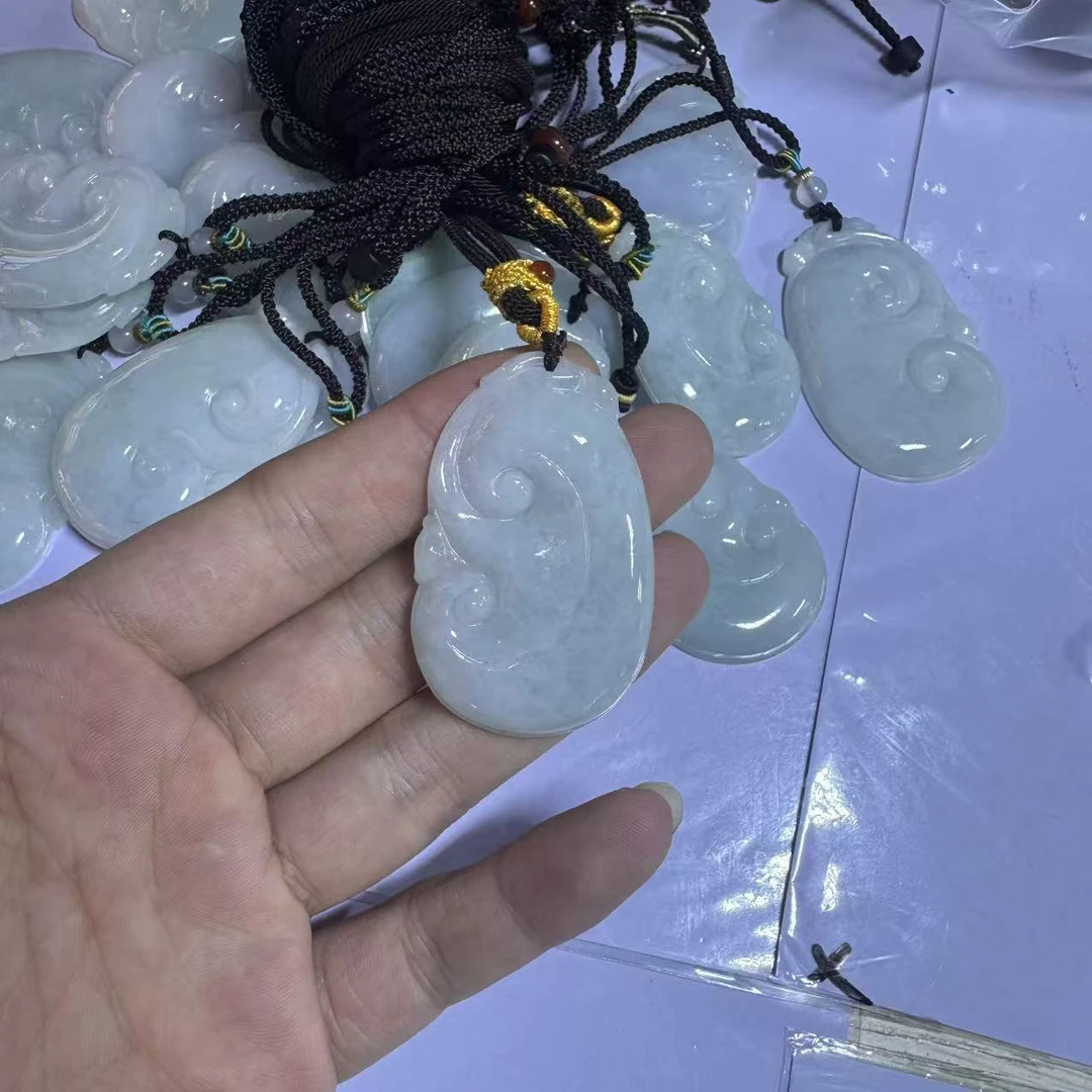 天然A货翡翠如意吊坠-c013-c435-多样性发一