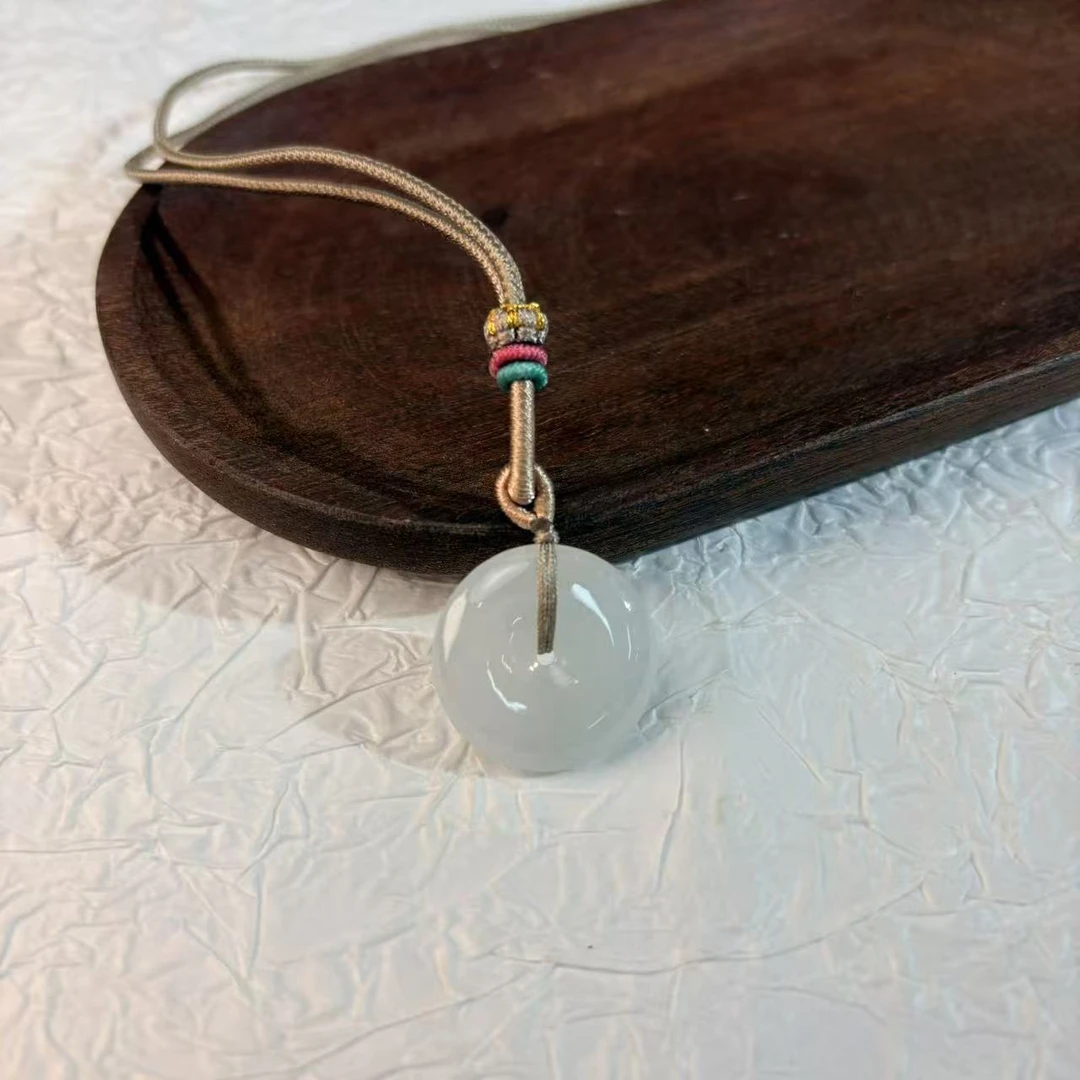 【七七专属】翡翠平安扣吊坠 23*5.5 KJYD102004