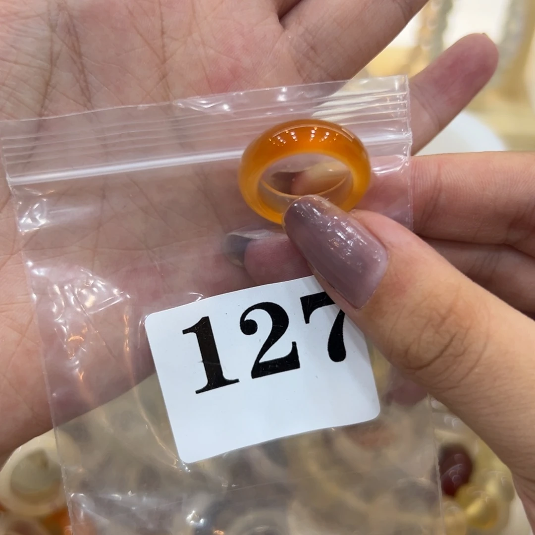 玛瑙/玉髓戒指合金127港12