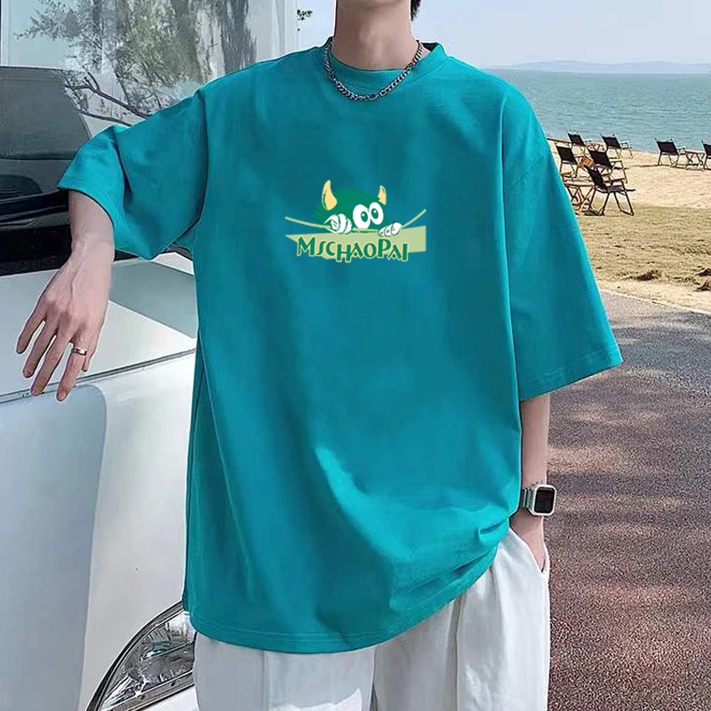 美式大码短袖t恤男女春夏季2025新款宽松ins潮牌半袖上衣情侣学生