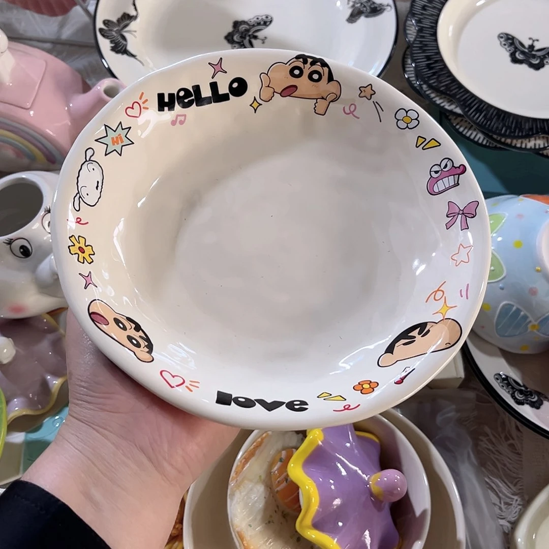 摩登主妇蜡笔小新陶瓷餐具