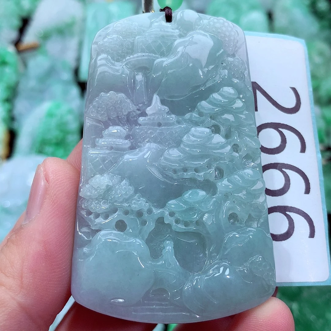 翡翠未镶嵌吊坠(不含链)