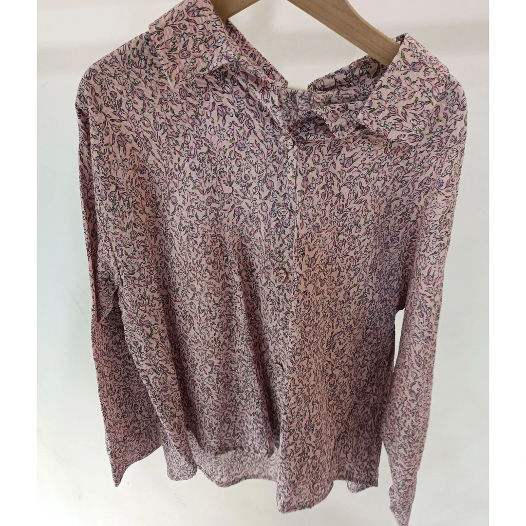 中大童潮童1019洋气时髦高定时尚百搭碎花衬衫