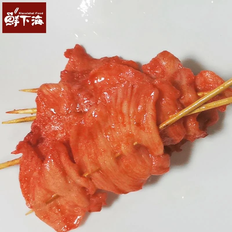 里脊肉片手抓饼配料串新鲜冷冻半成品铁板油炸烧烤商用大鸡肉串