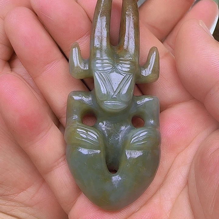 和田玉未镶嵌吊坠(不含链)