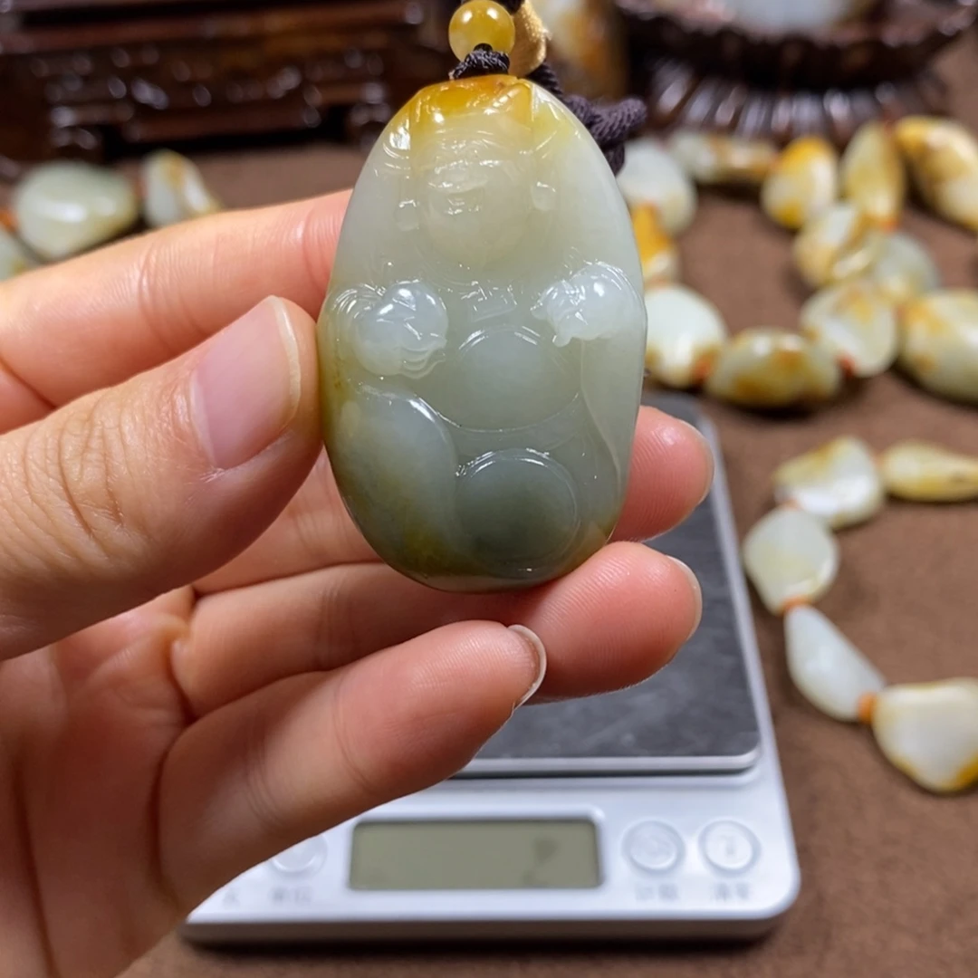 和田玉未镶嵌挂件