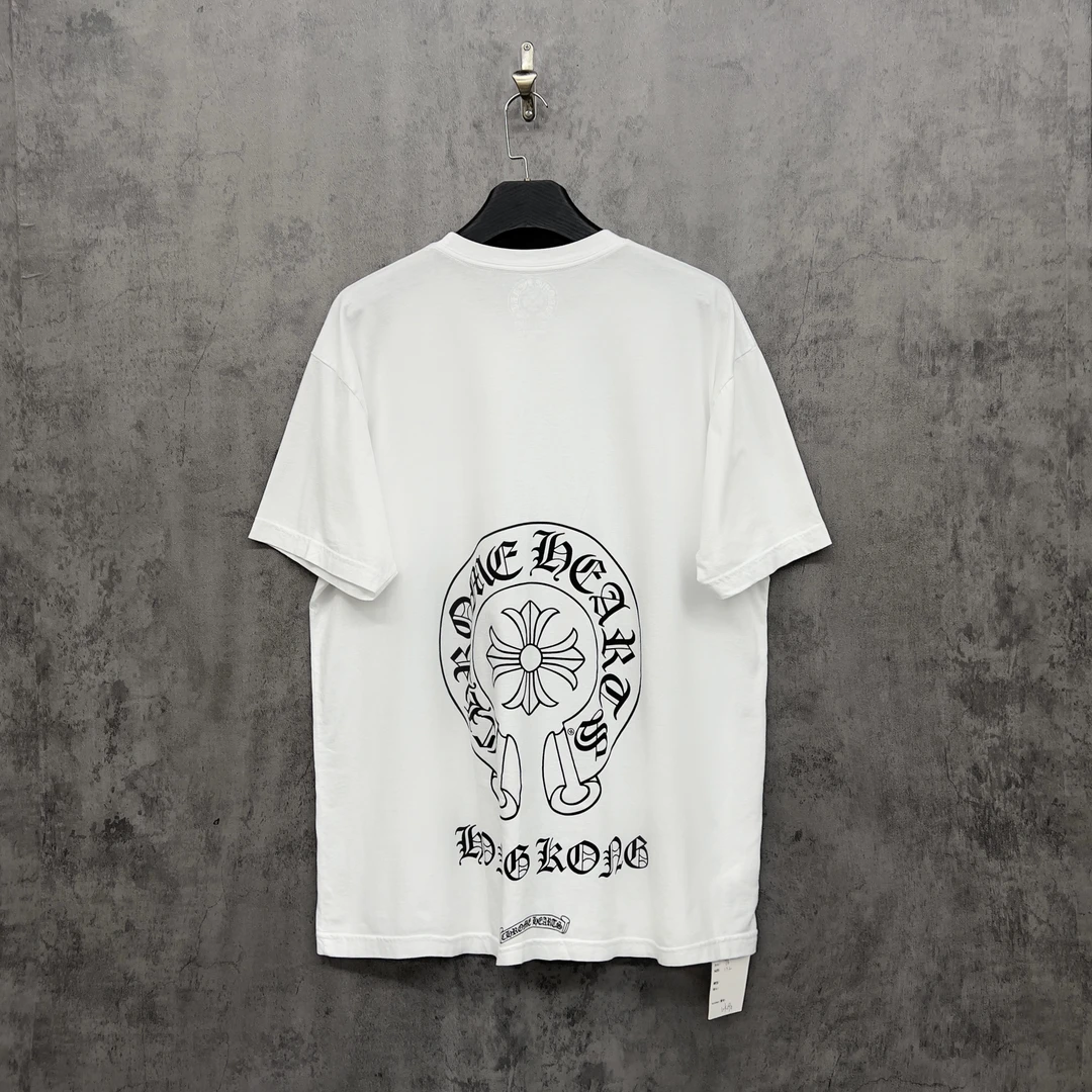 未使用 Chrome Hearts/克罗心 25限定马蹄Logo休闲短袖/WK090/XXL