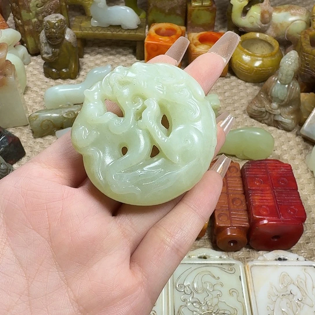 白玉菩提吊坠挂件