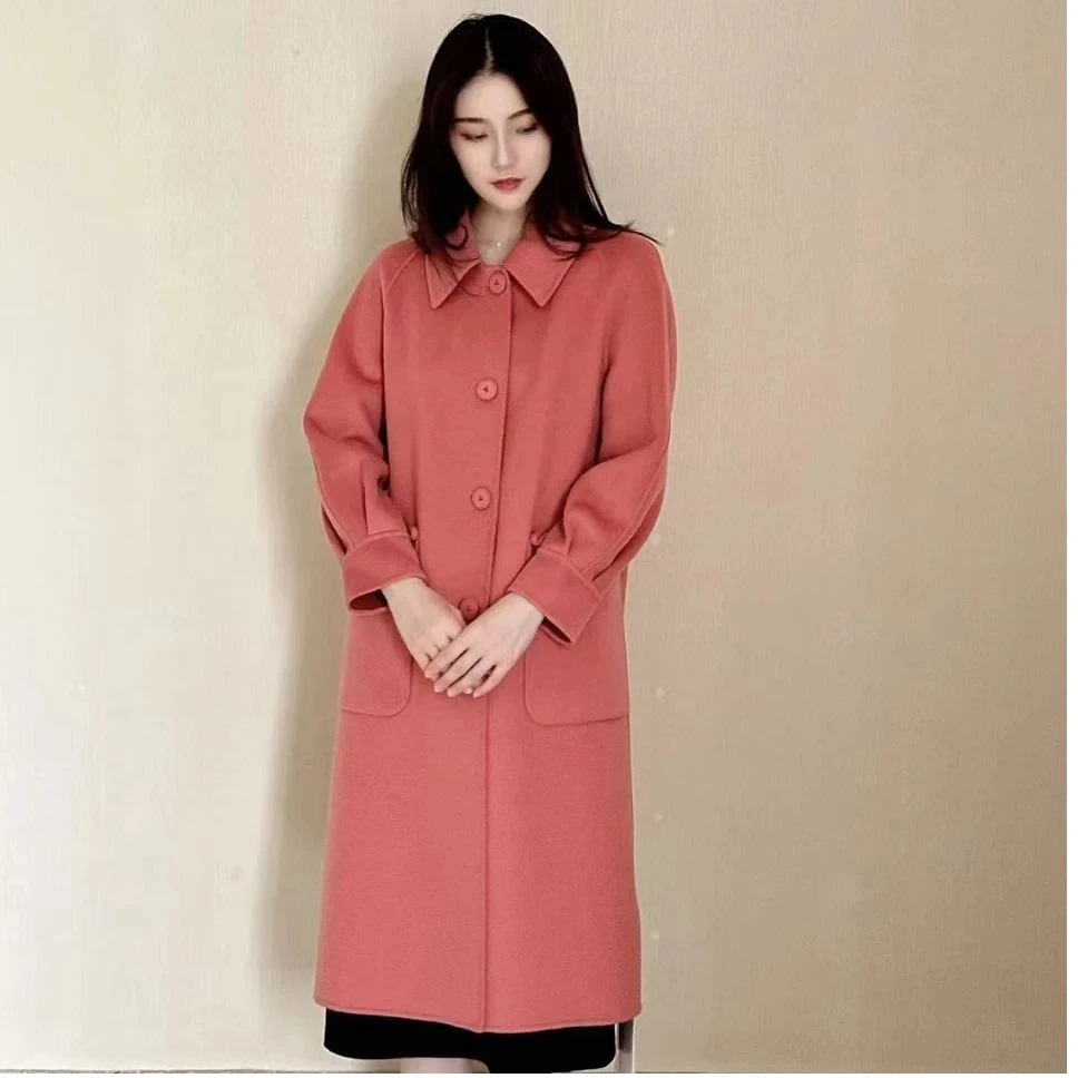 TY5412501   回味依衣新款双面羊毛大衣气质优雅高端女装