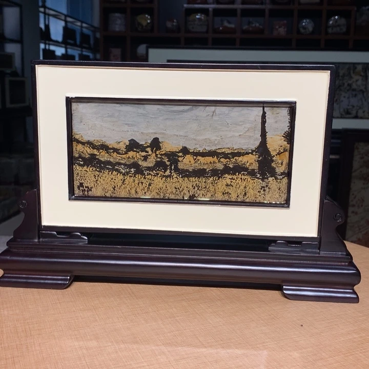 广西国画石摆件，收藏观赏