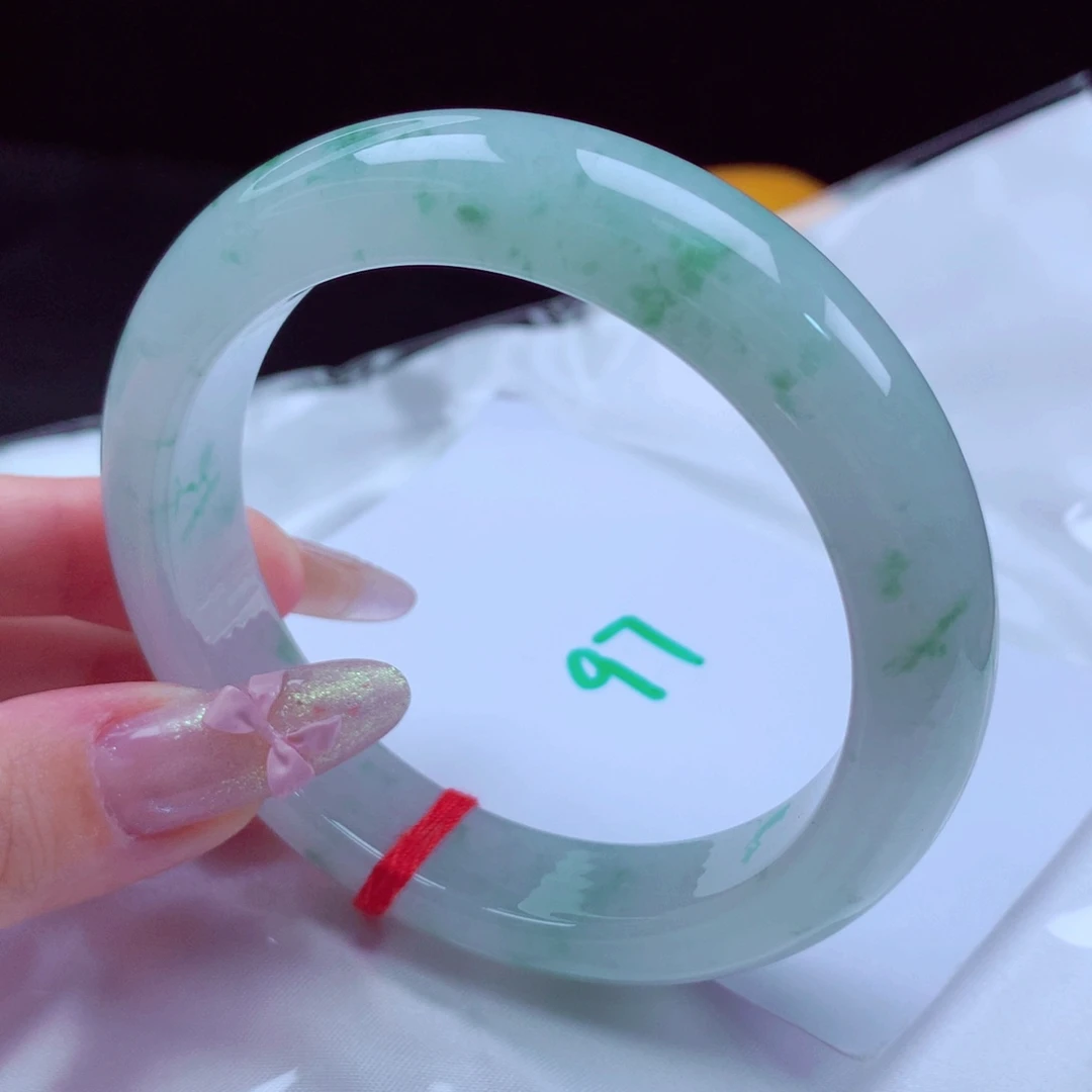 未镶嵌手镯翡翠天然缅甸翡翠A货手镯 97号