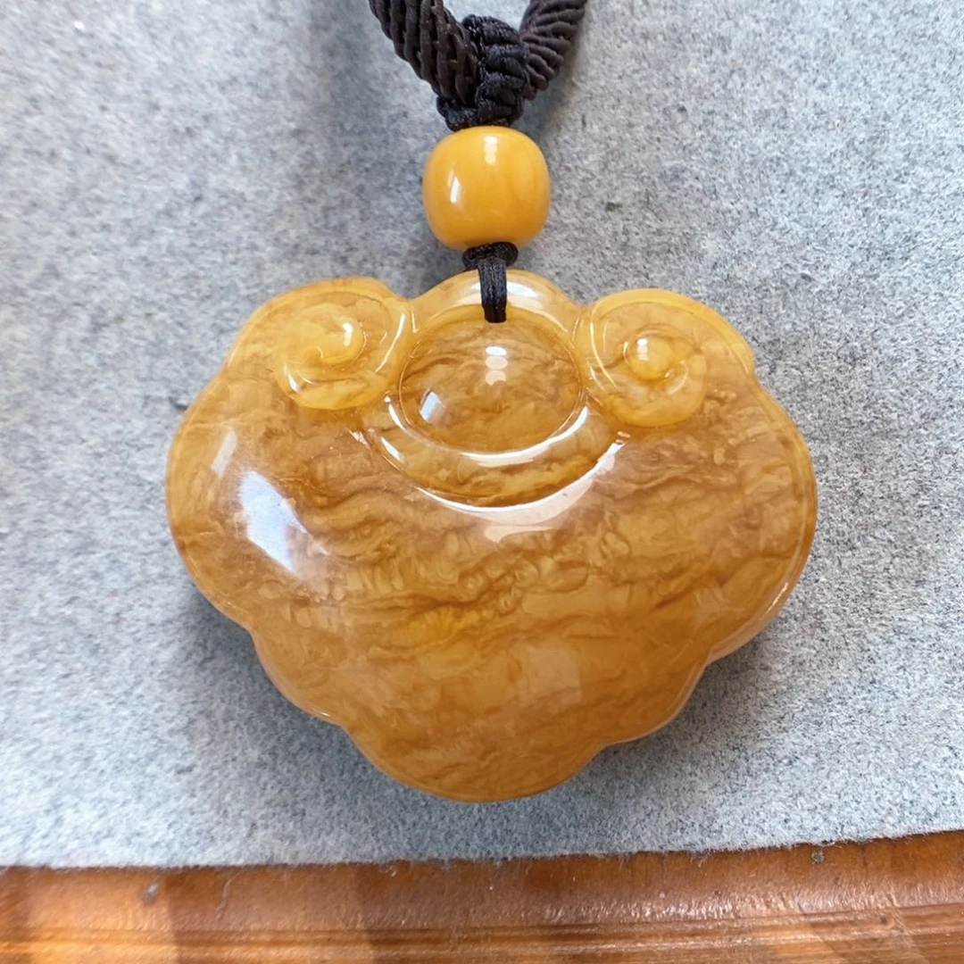 未镶嵌项链蜜蜡蜜蜡吊坠