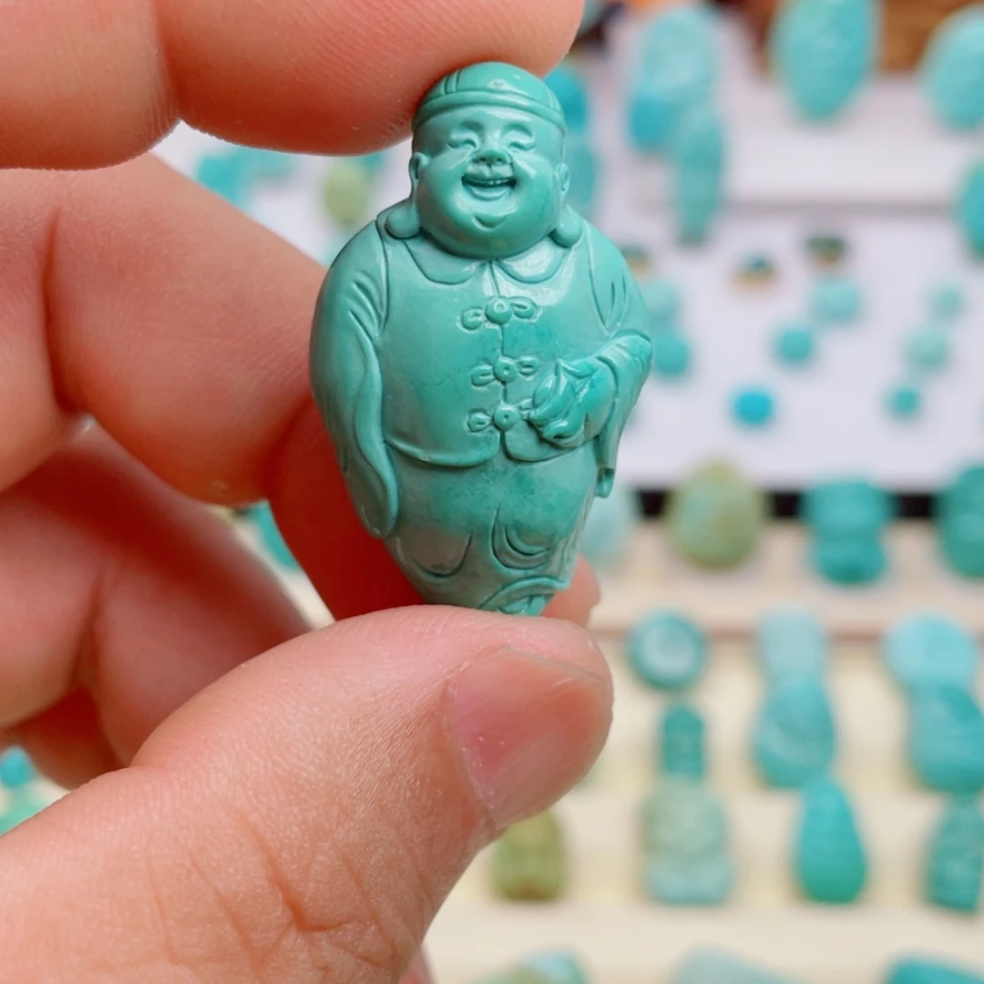 绿松石未镶嵌吊坠(不含链)小财主