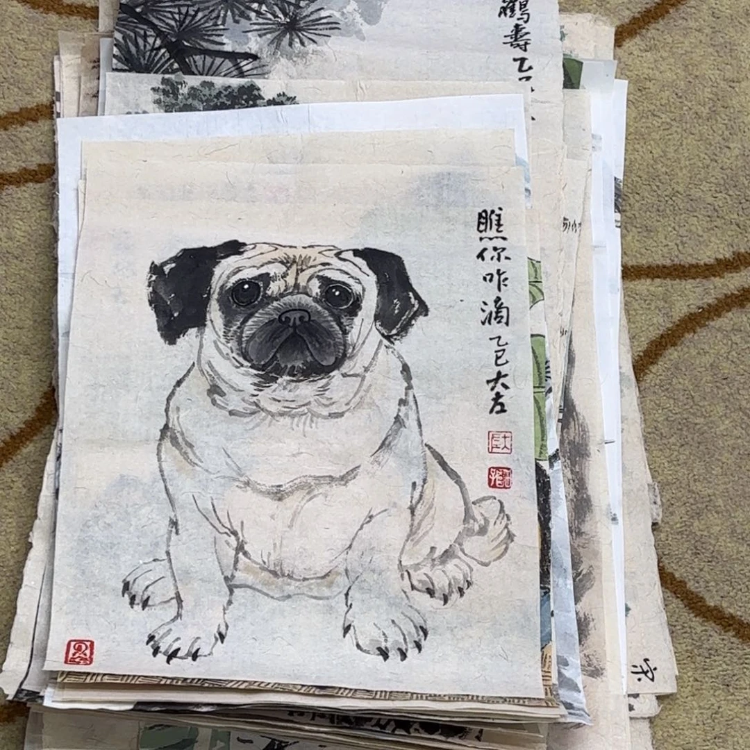 国画大左老师作品刘