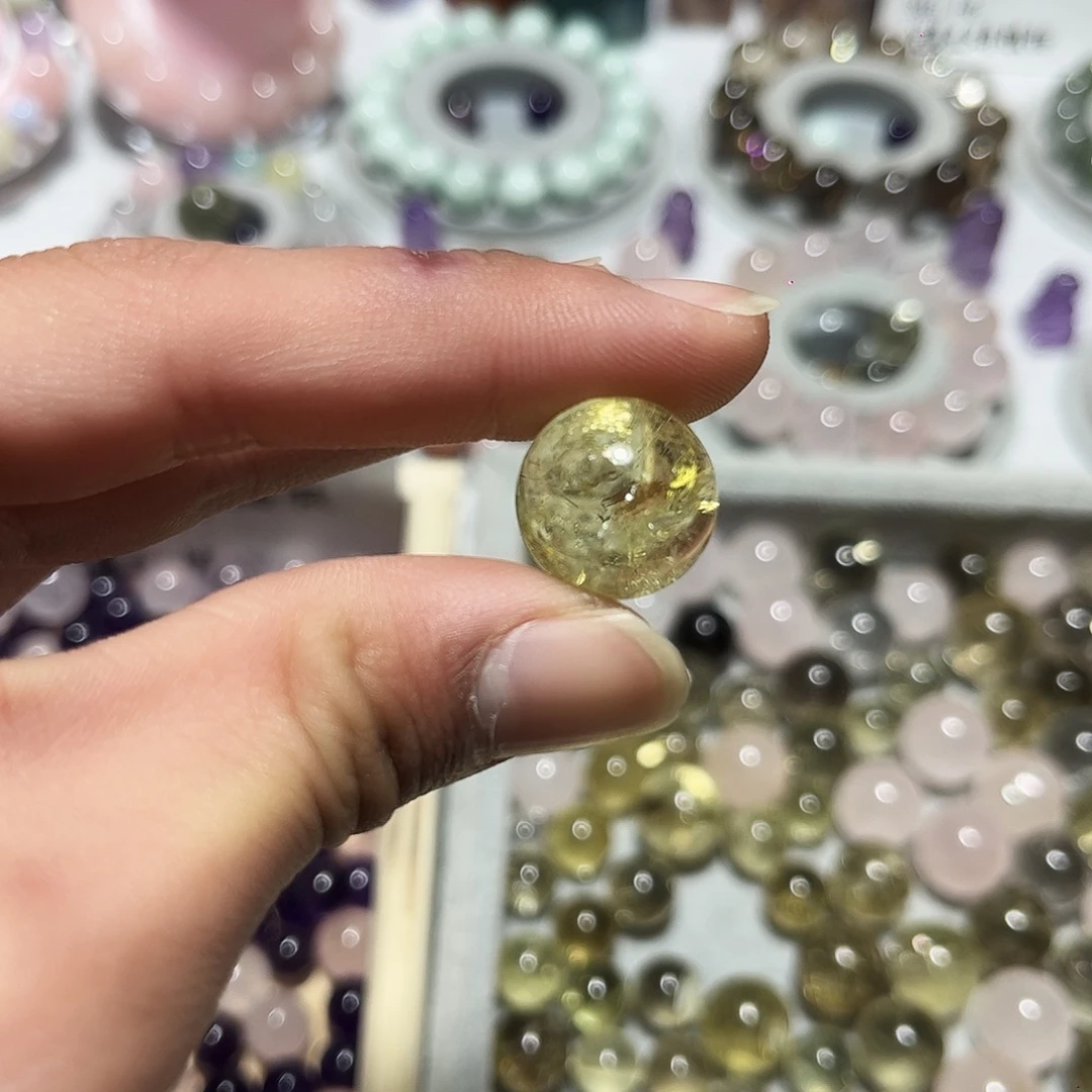 未镶嵌珠宝半成品水晶巴西暴力黄16➕微瑕