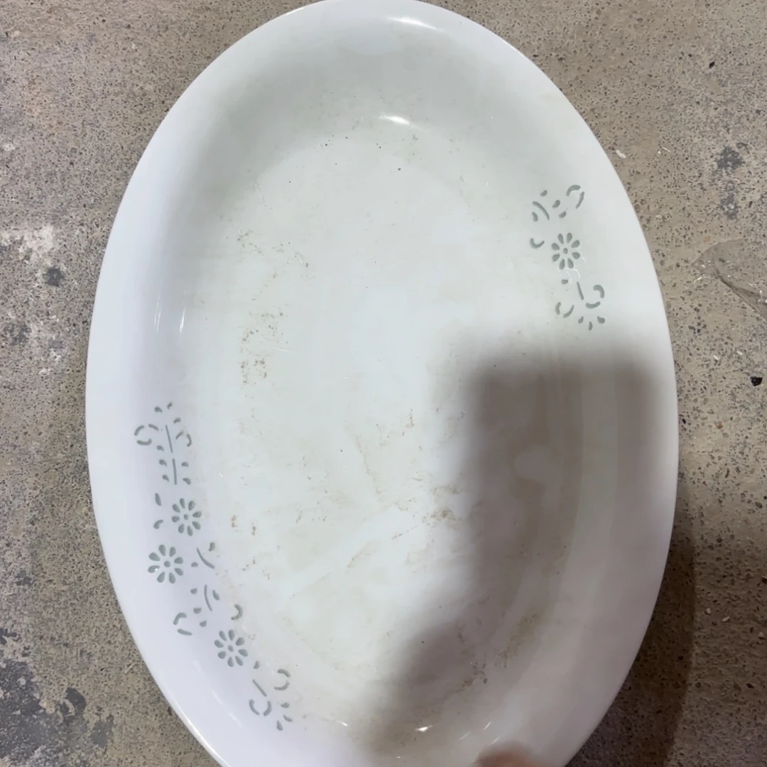 玉瓷景德镇陶瓷鱼盘一个微瑕