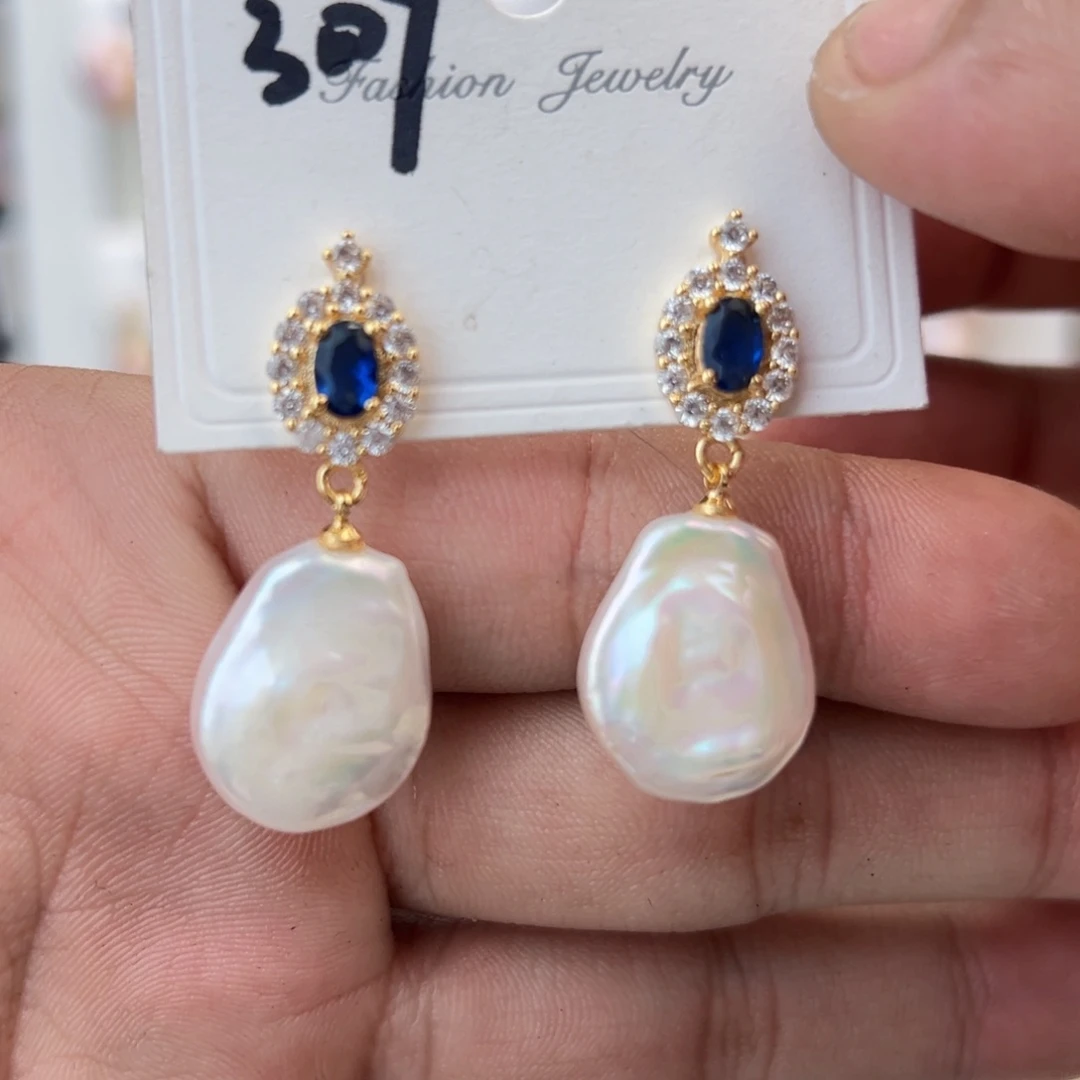 淡水珍珠耳饰未镶嵌