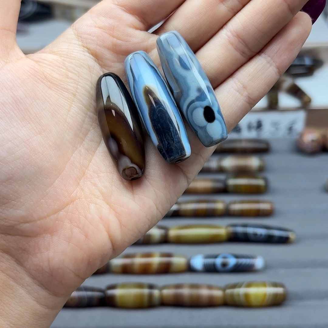 用***8玛瑙/玉髓合金珠宝半成品前两个10 15