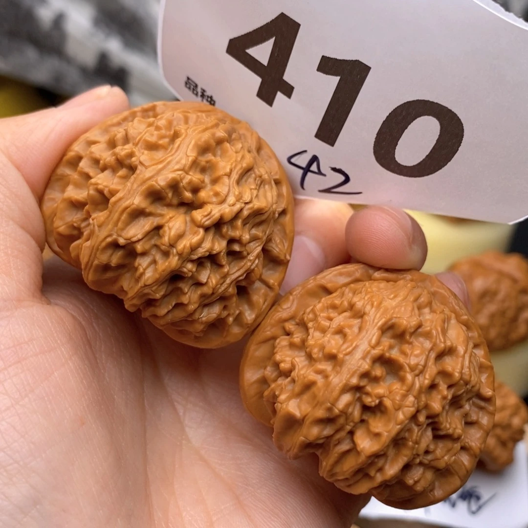 文玩核桃把件410号42白